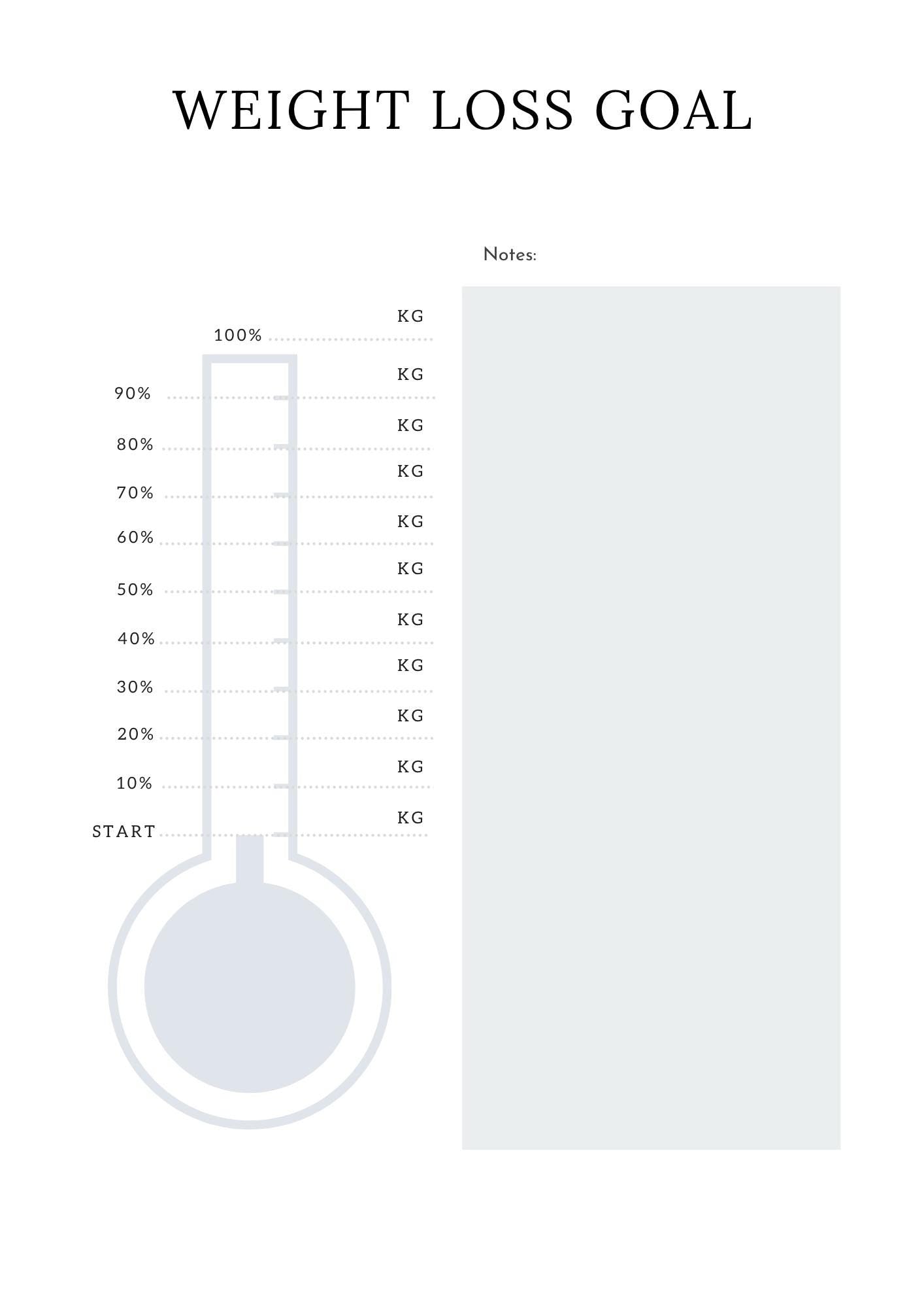 Fitness Planner 2026 – Weight Loss Journal, Habit Tracker (Digital Download)