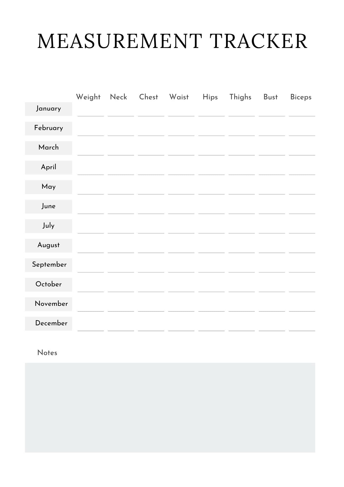 Fitness Planner 2026 – Weight Loss Journal, Habit Tracker (Digital Download)